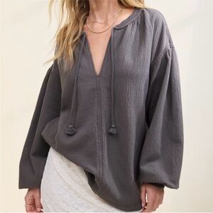 Aerie Easy Street oversize v-neck top